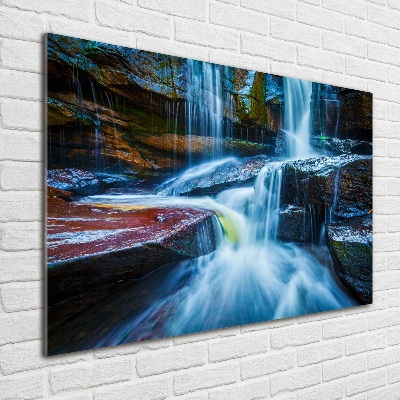 Schilderij op acrylglas Tropische waterval
