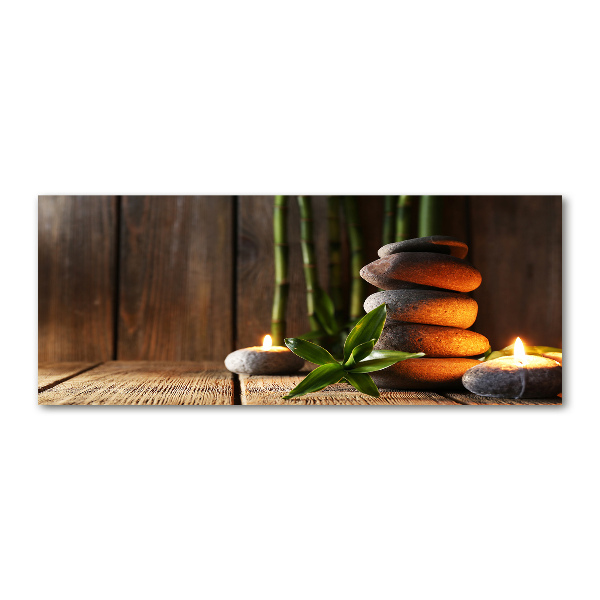 Plexiglas schilderij Bamboe zenstenen