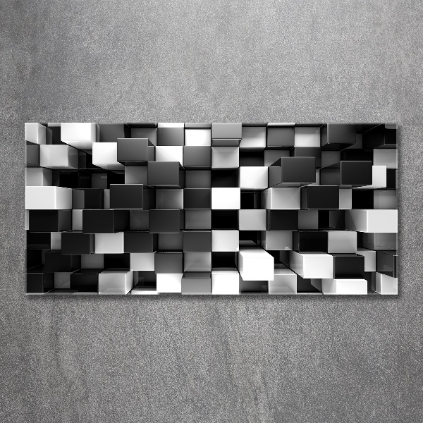 Foto obraz szkło akryl Abstrakcja kostki