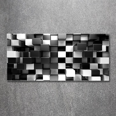 Foto obraz szkło akryl Abstrakcja kostki