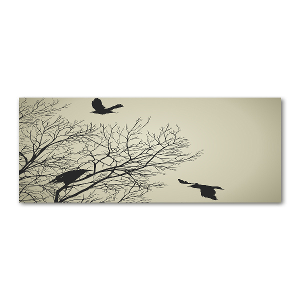 Plexiglas schilderij Kraaien in een boom