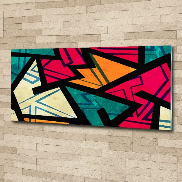 Foto obraz szkło akryl Geometryczne tło