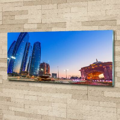 Plexiglas foto Straten van Abu Dhabi
