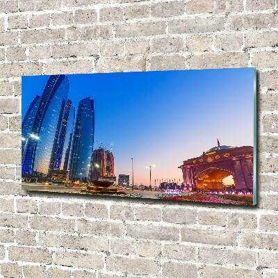 Plexiglas foto Straten van Abu Dhabi