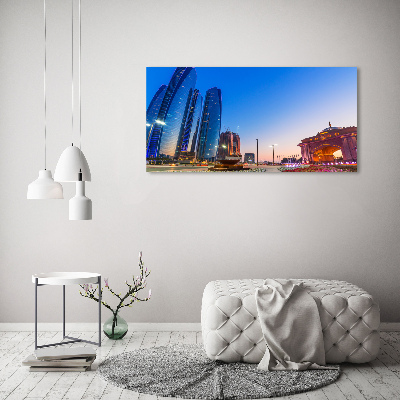 Plexiglas foto Straten van Abu Dhabi