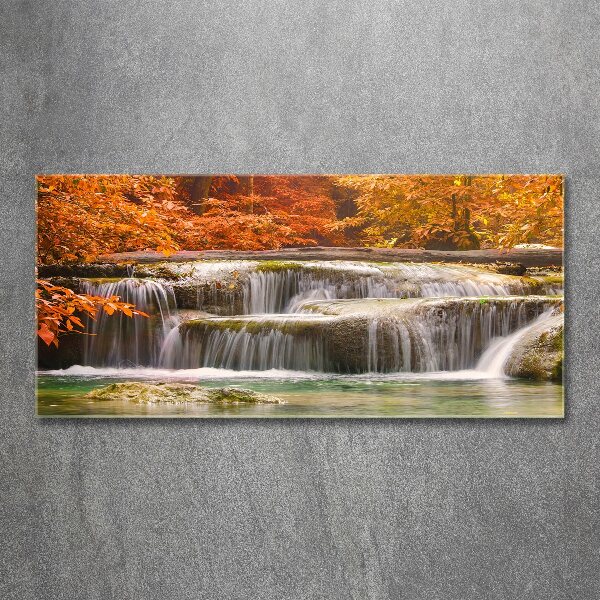 Foto in plexiglas Waterval in de herfst