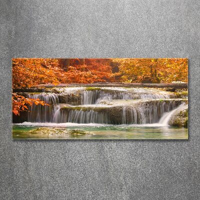 Foto in plexiglas Waterval in de herfst
