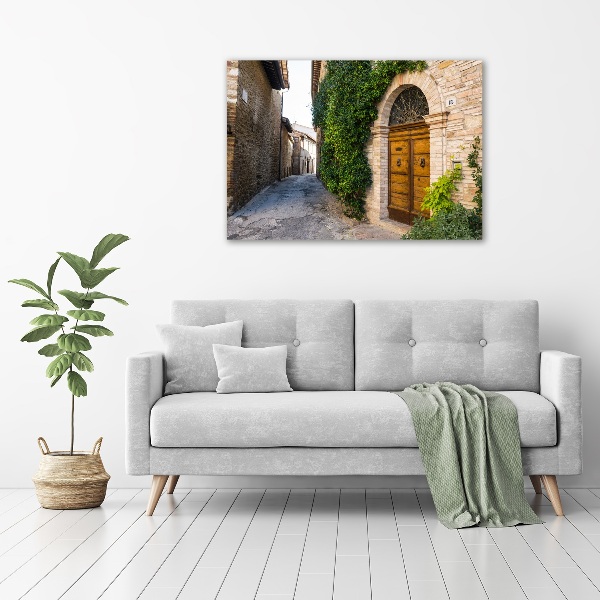 Schilderij op acrylglas Een charmante straat