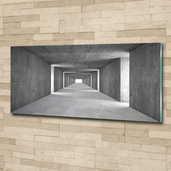 Schilderij op acrylglas Betonnen tunnel