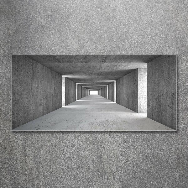 Schilderij op acrylglas Betonnen tunnel