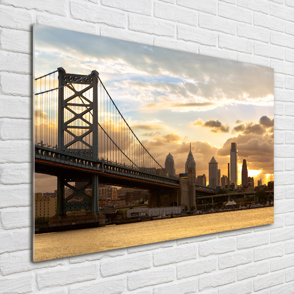 Plexiglas foto Philadelphia-brug