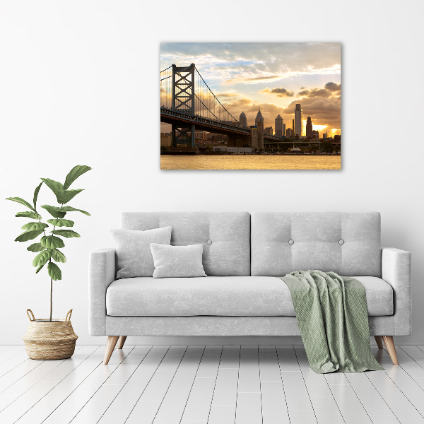 Plexiglas foto Philadelphia-brug