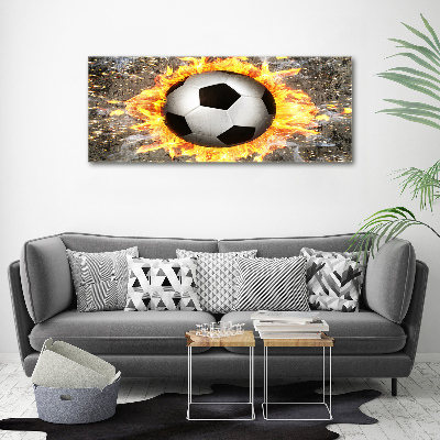 Plexiglas schilderij Brandende voetbalzaag