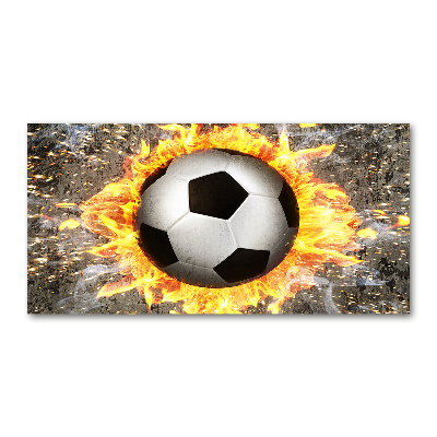 Plexiglas schilderij Brandende voetbalzaag