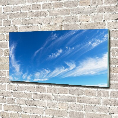 Foto plexiglas Blauwe lucht