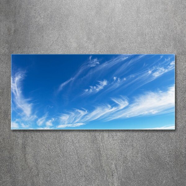 Foto plexiglas Blauwe lucht