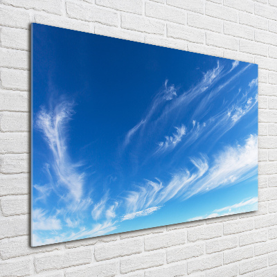 Foto plexiglas Blauwe lucht