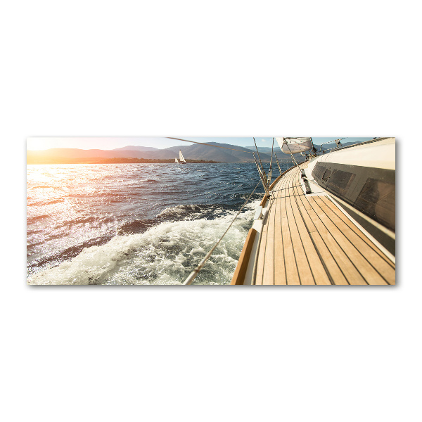 Schilderij op acrylglas Een zeilboot op zee