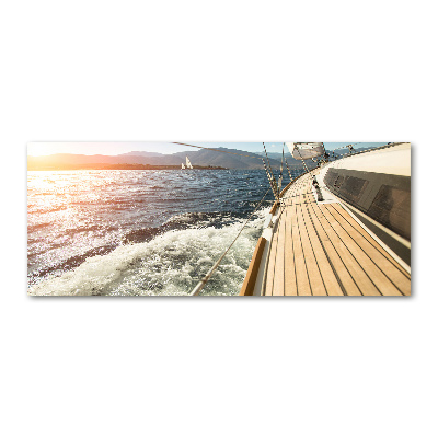 Schilderij op acrylglas Een zeilboot op zee