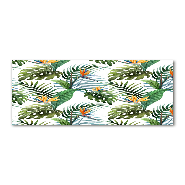 Plexiglas schilderij Tropische bloemen