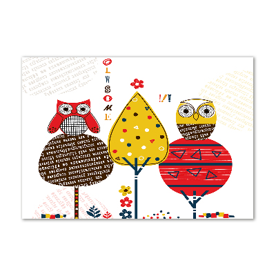 Plexiglas foto Uilen in een boom