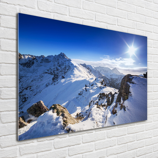 Schilderij op acrylglas Tatra-piek