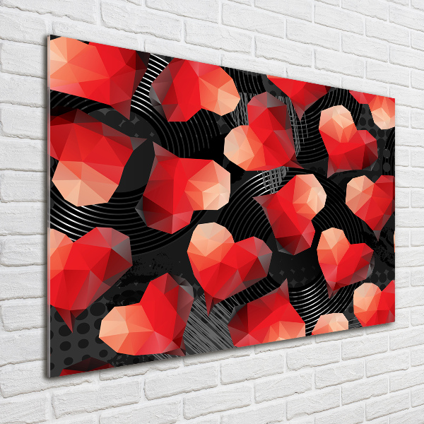 Foto op plexiglas Geometrische harten
