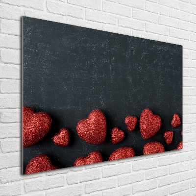 Foto in plexiglas Harten op het bord
