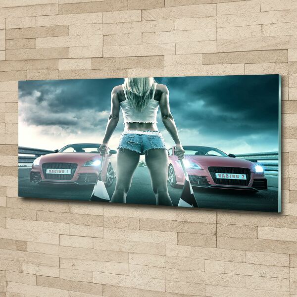 Foto in plexiglas De start van de race