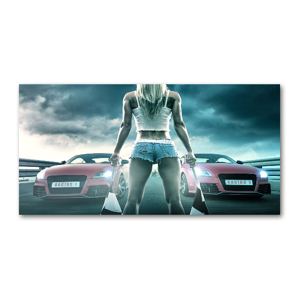 Foto in plexiglas De start van de race