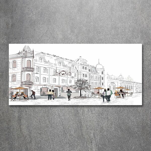 Plexiglas schilderij Oude Stad