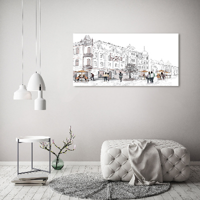 Plexiglas schilderij Oude Stad