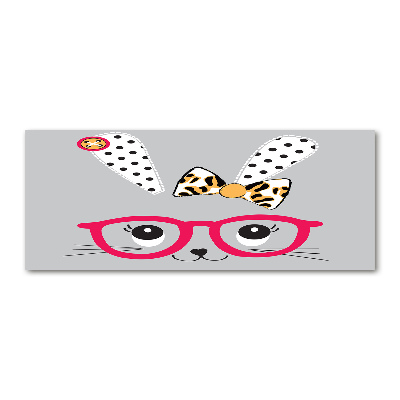 Foto plexiglas Konijn met bril