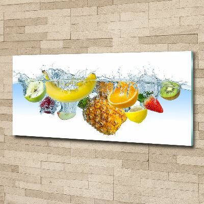 Schilderij op acrylglas Fruit onder water