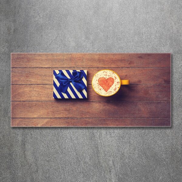 Plexiglas schilderij Koffie en een cadeautje