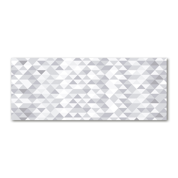 Foto obraz szkło akryl Szare trójkąty