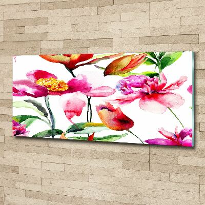 Plexiglas schilderij Wilde bloemen
