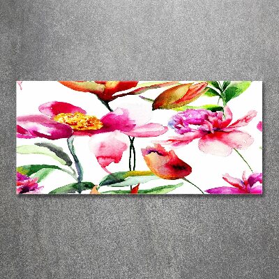 Plexiglas schilderij Wilde bloemen
