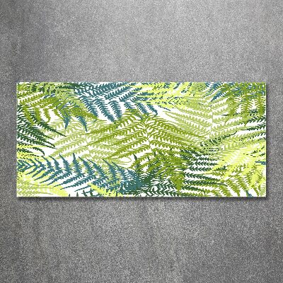 Schilderij op acrylglas Varenpatroon