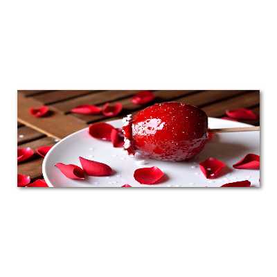 Foto in plexiglas Appel aan een stokje