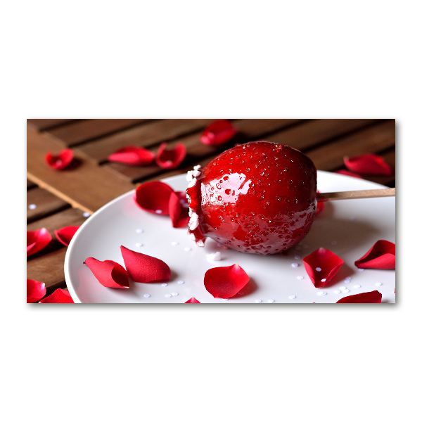 Foto in plexiglas Appel aan een stokje