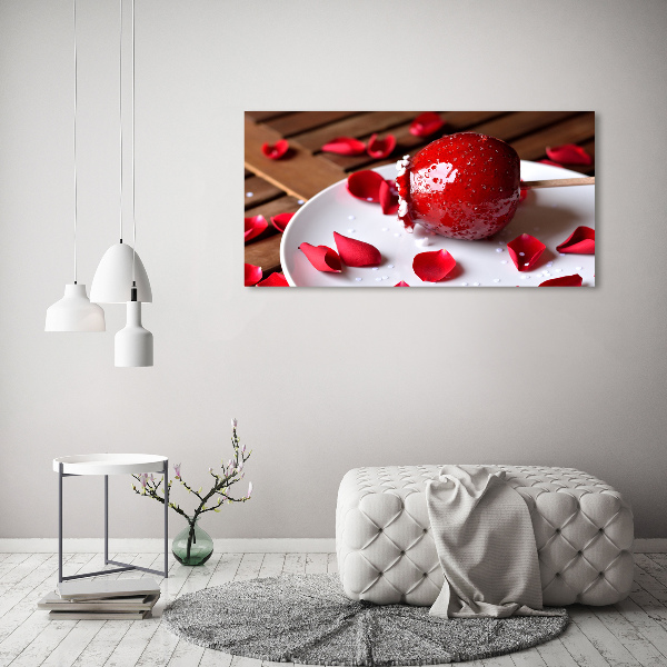 Foto in plexiglas Appel aan een stokje