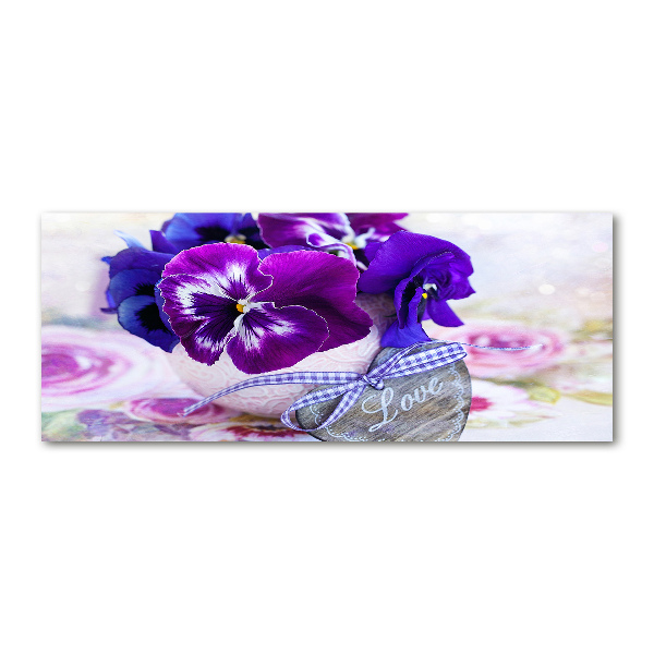 Foto plexiglas Paarse viooltjes