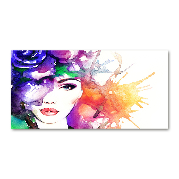 Plexiglas foto Portret van een vrouw