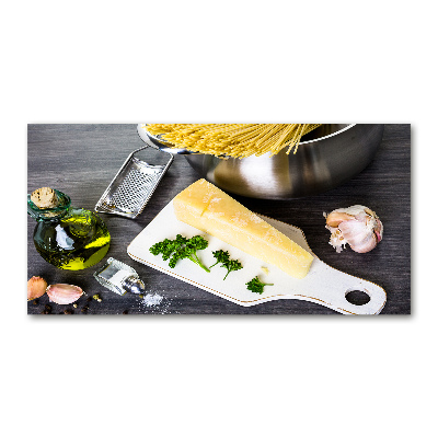 Plexiglas foto Pasta met knoflook