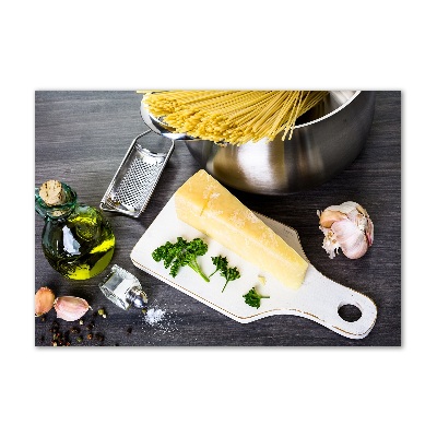 Plexiglas foto Pasta met knoflook