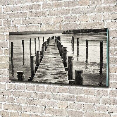 Plexiglas foto Houten steiger
