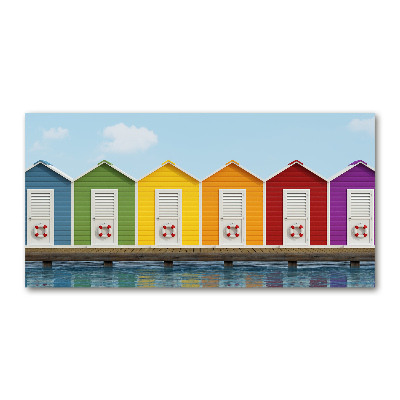Foto in plexiglas Strandhutten