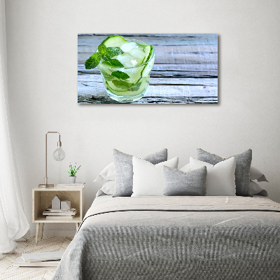 Schilderij op acrylglas Komkommerwater