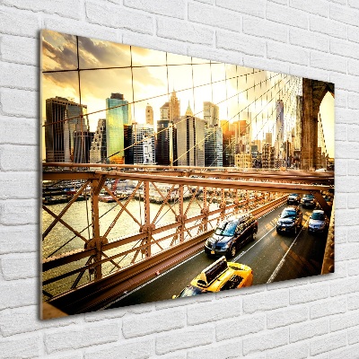 Schilderij op acrylglas Brooklynbrug